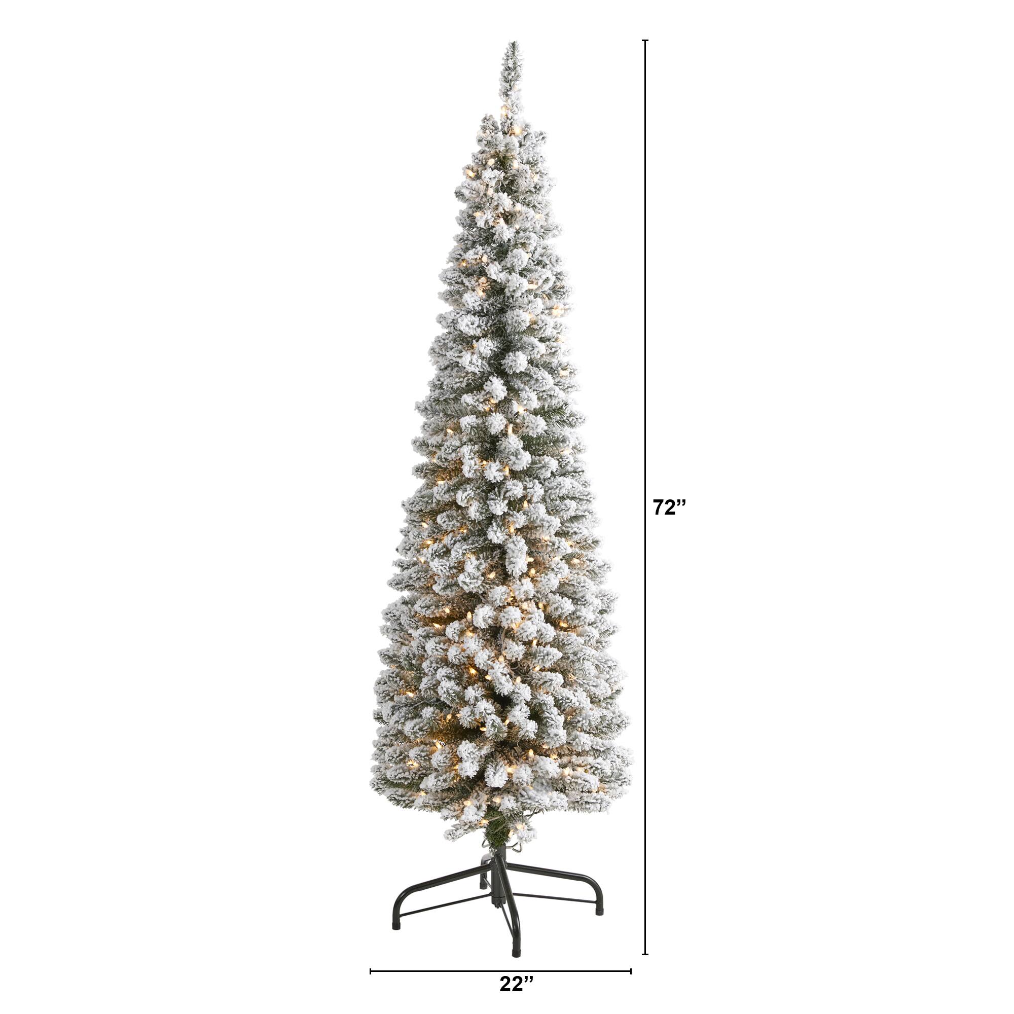 6ft. Pre-Lit Artificial Christmas Tree, Clear Lights